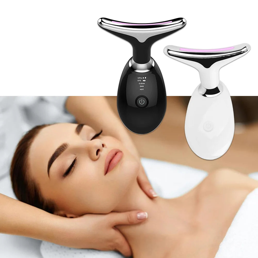 MASAJEADOR FACIAL DE 3 LUCES LED