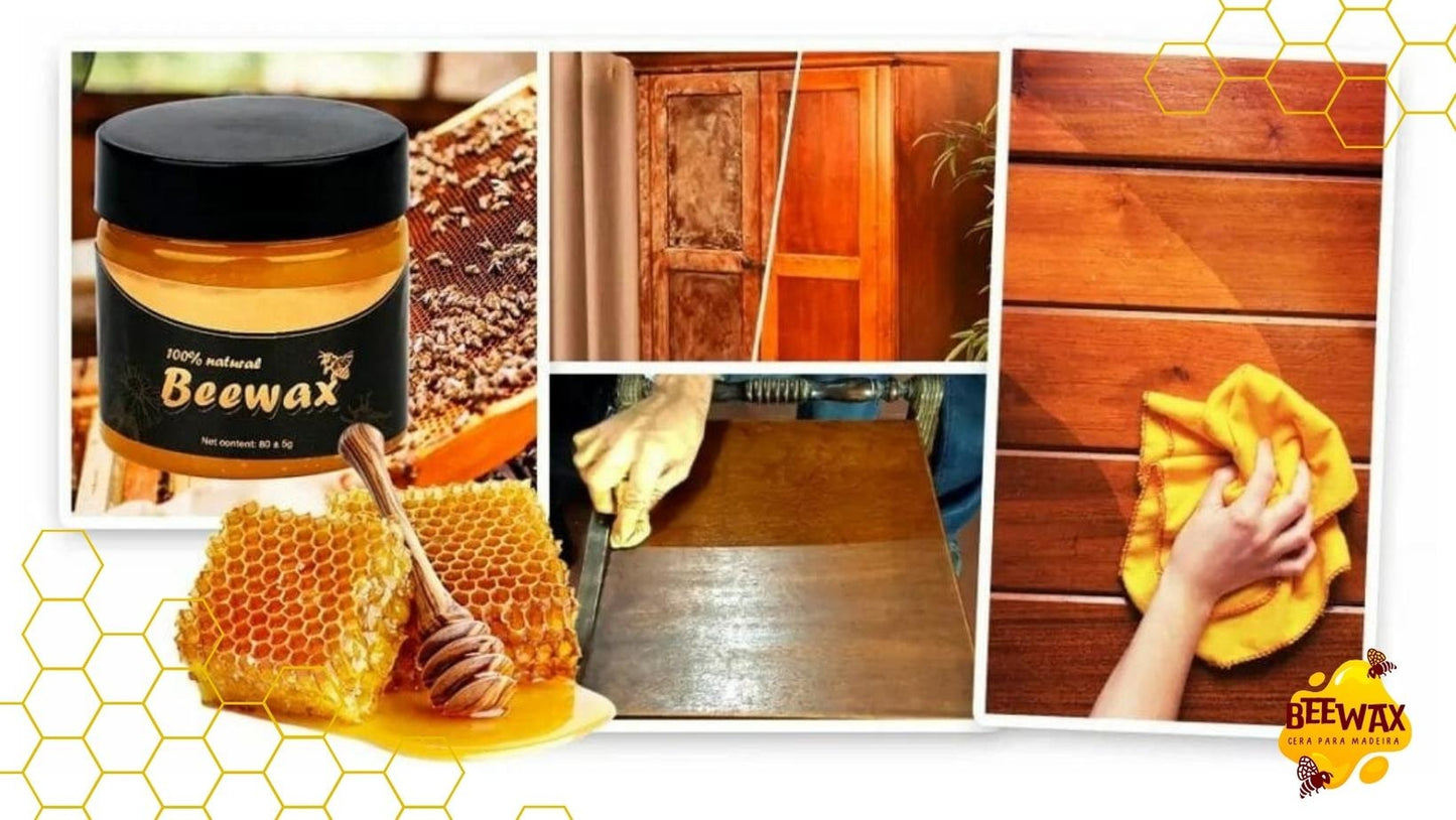 CERA BEEWAX- Quita rayones y da brillo a muebles de madera