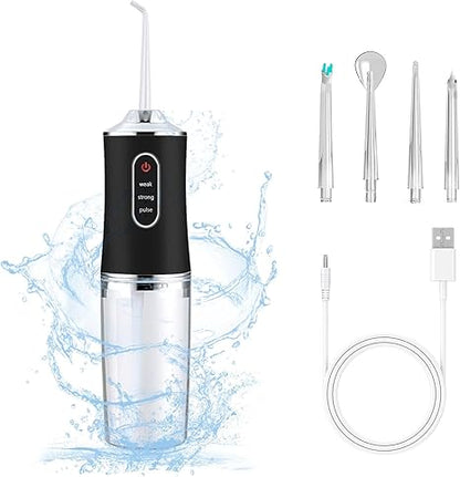 IRRIGADOR ORAL PORTÁTIL- USB limpieza profunda para brackets y la dentadura