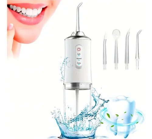 IRRIGADOR ORAL PORTÁTIL- USB limpieza profunda para brackets y la dentadura