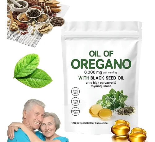 Aceite de Orégano & Comino Negro 6000 mg💊