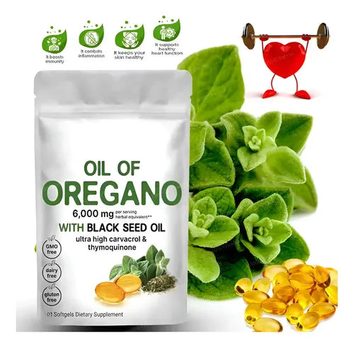 Aceite de Orégano & Comino Negro 6000 mg💊