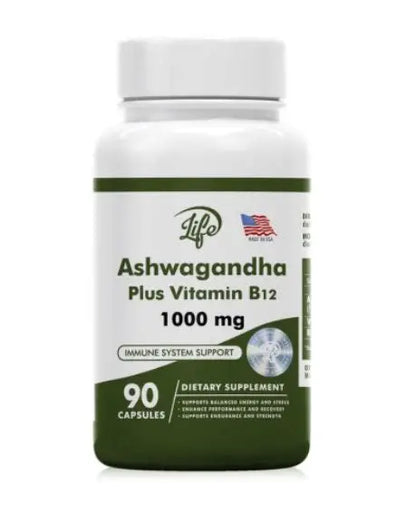 Ashwagandha + Vitamina B12 90 CAPSULAS