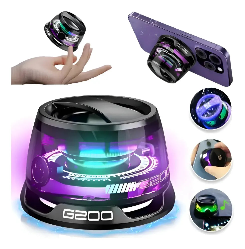 ALTAVOZ BLUETOOTH MAGNÉTICO MULTIFUNCIONAL G200 CON LUZ RGB, ALTAVOZ
