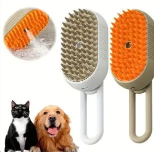 Cepillo de vapor 2x1 para perros y gatos