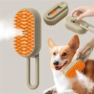 Cepillo de vapor 2x1 para perros y gatos