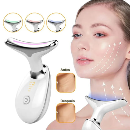 MASAJEADOR FACIAL DE 3 LUCES LED