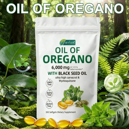 Aceite de Orégano & Comino Negro 6000 mg💊